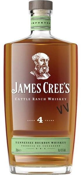Бурбон James Cree's 4YO Straight Bourbon Whiskey, 0.7л 40% (WHS5011166060352) 1214834 фото