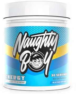 Передтренувальний комплекс Naughty Boy Energy 390 g / 30 servings / Blue Raspberry Bon Bon 1183001 фото