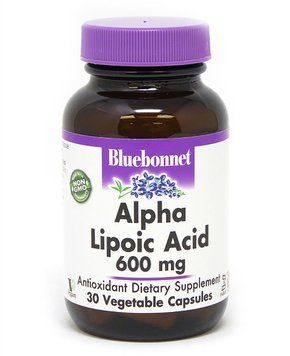 Bluebonnet Nutrition Alpha Lipoic Acid, 600 mg, 30 Vegetable Capsules (BLB0855) 659796 фото
