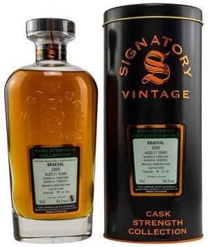 Виски Signatory Braeval Cask Strength 2000 21 Years 0.7 (BWW7174) 1079039 фото