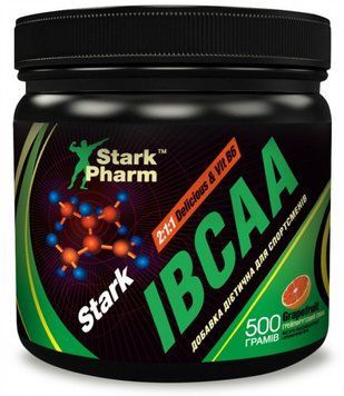 Амінокислота для спорту Stark Pharm IBCAA 2:1:1 Delicious & B6 Powder 500 g /80 servings/ Grapefruit 426561 фото