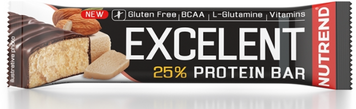 Протеиновый батончик Nutrend Excelent Protein bar 40 g / 1 serving / marzipan with almonds 1101879 фото