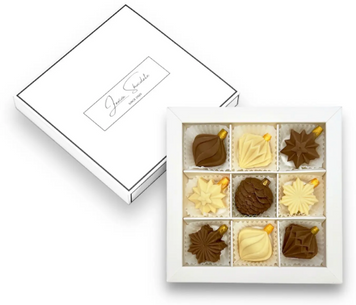 Цукерки шоколадні Laviva Chocolate "Christmas toys" "Новорічні іграшки" 100 г (UA-0285) 1381053 фото