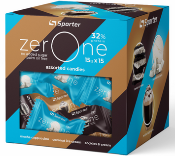 Sporter Zero One Mix 15 g/15 servings (Спортер Протеиновые конфеты) 1053471 фото