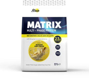 Протеїн FitWin Matrix - 900g Banana and Cream 1459710 фото