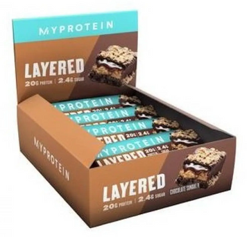 Протеїновий батончик Myprotein Layered 12x60g / Chocolate Peanut 1113198 фото