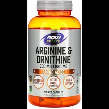Now Foods Arginine Ornithine Аргинин Орнитин 500 мг/250 мг 250 капсул 1158596 фото