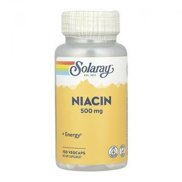 Solaray Niacin 500mg - 100 vcaps 1472064 фото