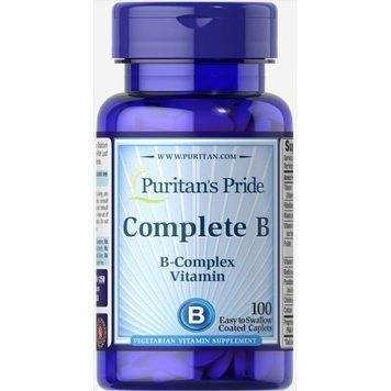 Puritan's Pride Complete B (Vitamin B Complex) 100 caps 384174 фото