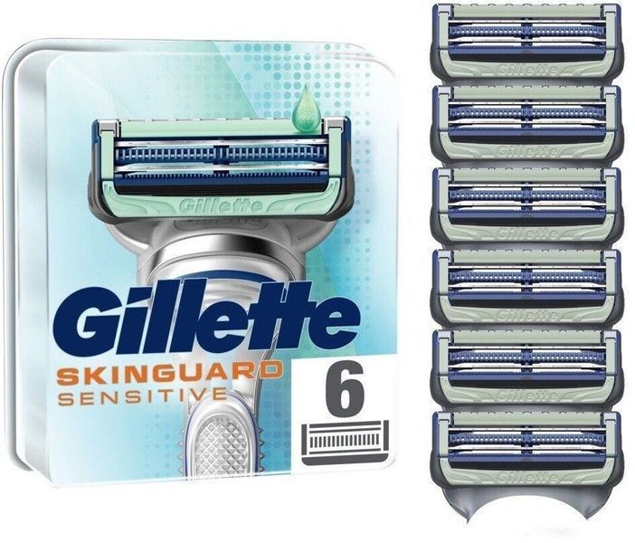 Gillette SkinGuard Sensitive Сменные касеты для бритья 6 шт 1300446 фото