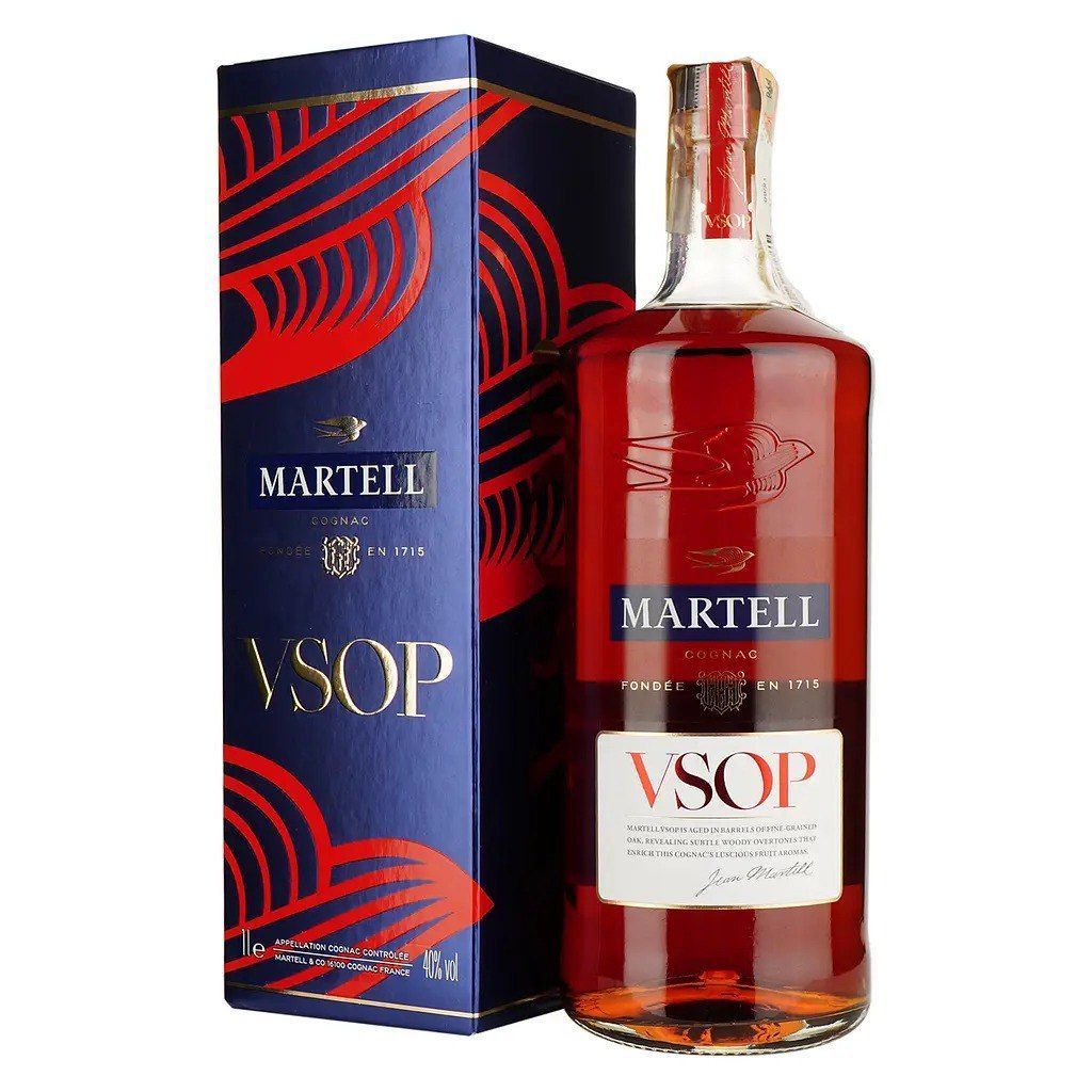 Коньяк Martell Vsop в коробке 40% 1 л (STA3219820007879) — купить