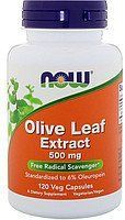 NOW Foods Olive Leaf 500 mg 120 caps (Листя оливи) 417175 фото