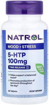 NATROL 5-HTP 100mg Time Release - 45 Tablets 1456286 фото