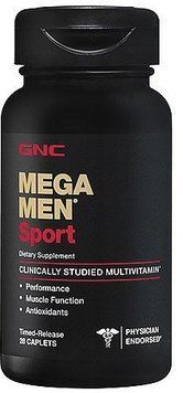 GNC Mega Men Sport 28 caps 460620 фото