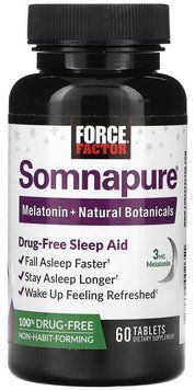 Force Factor Somnapure Natural Sleep Aid Cредство для сна 60 таблеток 1185833 фото