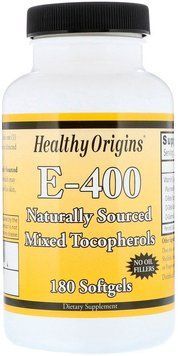 Healthy Origins, E-400, 180 Softgels (Discontinued Item) (HO15145) 625657 фото