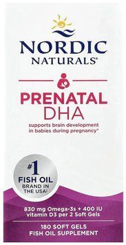 Nordic Naturals Prenatal DHA - 180 softgels 1453334 фото