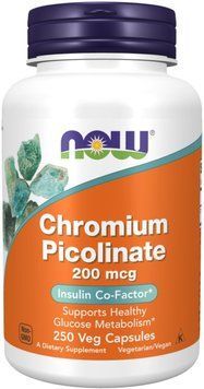 Now Foods Chromium Picolinate 200 mcg - 250 Veg Capsules 1450208 фото