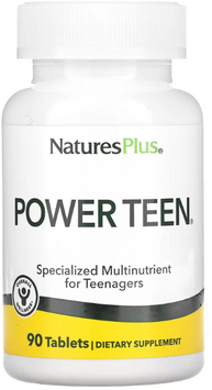 Nature's Plus Power Teen Мультивитамины для подростков 90 таблеток 1322792 фото