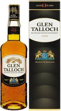Віскі Glen Talloch Gold 12 YO Deluxe Blended Scotch 40% 0.7 л (FSH_8711114472646) 1359463 фото