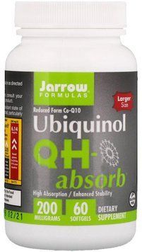 Jarrow Formulas Ubiquinol QH-Absorb 200 mg 60 Softgels Убихинол (Коэнзим CoQ10) 534579 фото