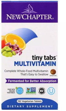 New Chapter Multivitamin, 192 Vegetarian Tablets (NC0362) 687606 фото