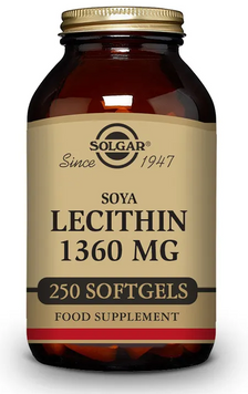 Solgar Lecithin, Unbleached, 1360 mg, 250 Softgels Лецитин 463579 фото