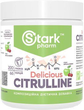 Амінокислота для спорту Stark Pharm Citrulline Malate - 200g Apple Cherry 1457792 фото