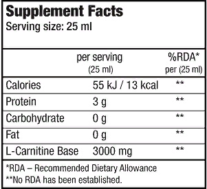 Жироспалювач BioTechUSA L-Carnitine ampule 3000 mg 25 ml / 1 serving / Lemon 781903 фото