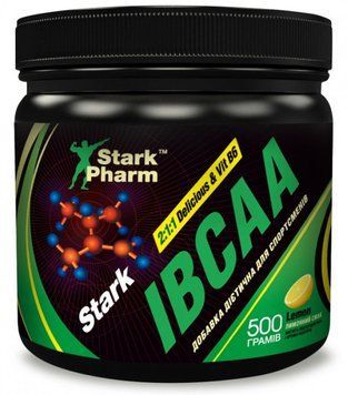 Амінокислота для спорту Stark Pharm IBCAA 2:1:1 Delicious & B6 Powder 500 g /80 servings/ Lemon 426562 фото
