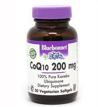 Bluebonnet Nutrition Co Q10, 200 mg, 30 Vegetarian Softgels (BLB0817) 659797 фото