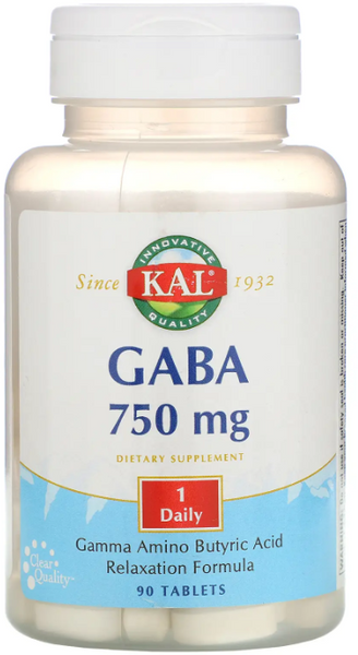Kal Gaba Гамма-аминомасляная кислота 750 мг 90 таблеток 1322784 фото