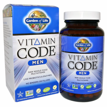 Garden of Life Vitamin Code, Men, 120 Vegetarian Capsules (GOL-11368) 681679 фото