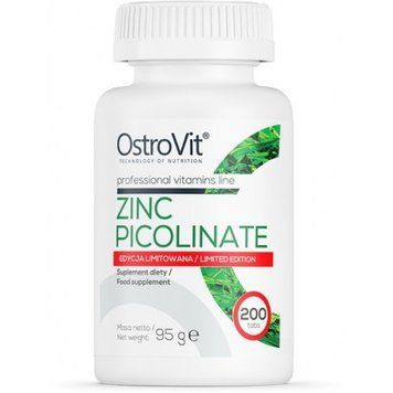 OstroVit Zinc Picolinate Цинк пиколинат 200 таблеток 819029 фото