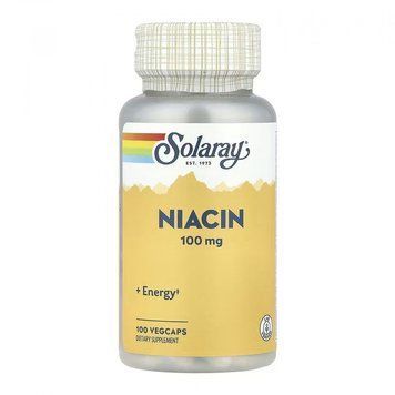 Solaray Niacin 100mg - 100 vcaps 1472065 фото