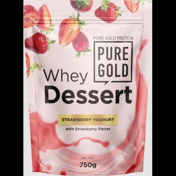 PureGold Whey Dessert 750 g / 25 servings / Strawberry Yoghurt 1102023 фото
