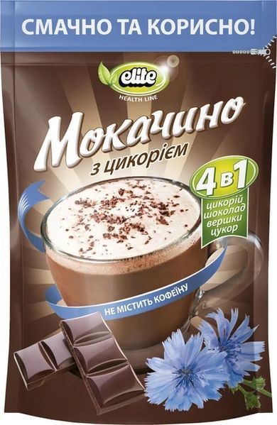 Напій розчинний Elite Health Line Мокачино з цикорієм 190 г (8718868141453) 1308646 фото