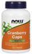 Now Foods Cranberry 100 caps (Клюква в капсулах) 417124 фото 3