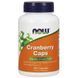 Now Foods Cranberry 100 caps (Клюква в капсулах) 417124 фото 1