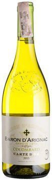 Вино Baron d'Arignac Colombard-Ugni Blanc біле сухе 0.75 л (BWW5710) 1082115 фото