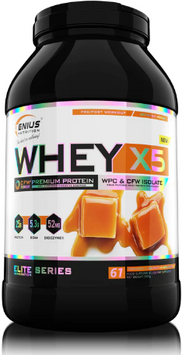 Протеїн Genius Nutrition Whey-X5 2000 g / 61 servings / Salted Caramel 1097254 фото