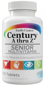 Earth&lsquo;s Creation Multivitamin (A thru Z) For Senior Комплекс витаминов и минералов для людей старше 50 лет 100 таблеток 1138744 фото