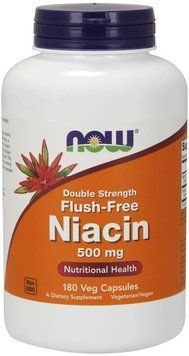 NOW Foods Flush-Free Niacin 500 mg Double Strength 180 caps 416671 фото
