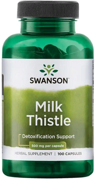 Swanson, Milk Thistle 500 mg 100 caps (SWA-01966) 608063 фото