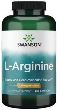 Swanson L-Arginine 500mg - 200 Capsules 1456793 фото