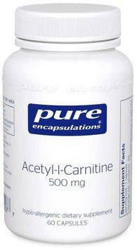 Pure Encapsulations Acetyl-l-Carnitine 500 mg 60 caps (PE-00007) 607071 фото