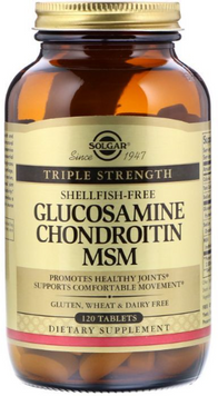 Solgar Glucosamine Chondroitin MSM Глюкозамін хондроїтин МСМ 120 таблеток 1116338 фото