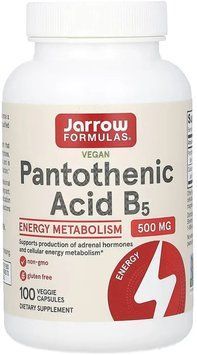 Jarrow Formulas Pantothenic Acid 500mg - 100 veg capsules 1460785 фото