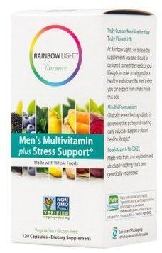 Rainbow Light Vibrance Men's Multivitamin plus Stress Support 120 Caps Мультивитамины для мужчин плюс стресс формула 535507 фото