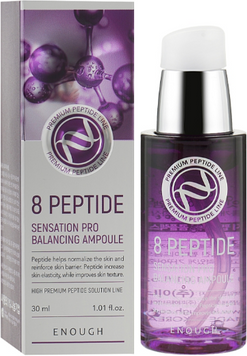 Enough 8 Peptide Sensation Pro Balancing Ampoule Сыворотка для лица с пептидами 30 ml 1198804 фото